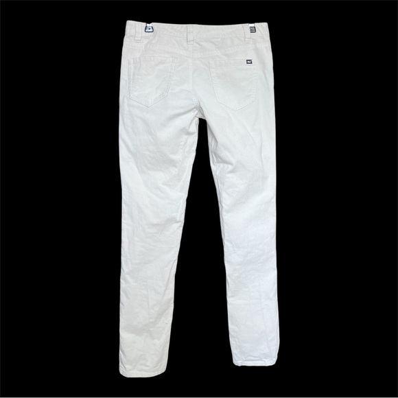 Vineyard Vines White Corduroy Pants SZ 2 Classic Preppy Straight Leg Minimalist - Picture 2 of 7